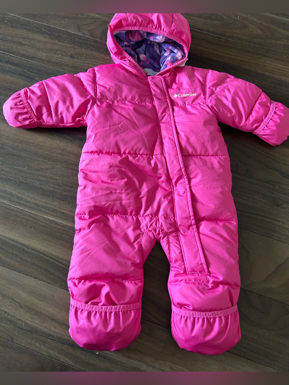 Columbia Baby Girl Pink Insulated One-Piece Snowsuit